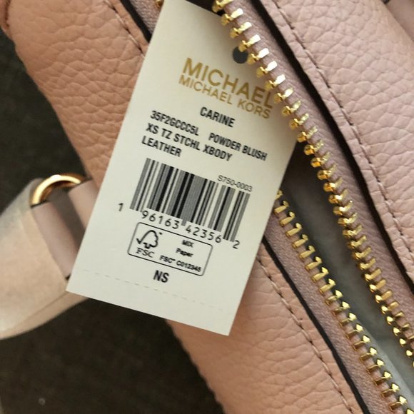 New MICHAEL KORS CARINE EXTRA-SMALL PEBBLED LEATHER SATCHEL - Picture 2 of 2